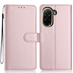 For Xiaomi Redmi A5 NFC (EU) (173.45mm) Wallet Case with Strap / Multiple Card Slots Solid Color Leather Stand Phone Cover