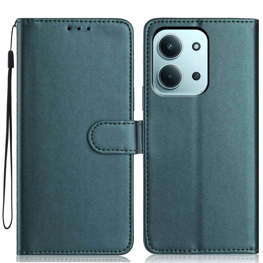 Wallet Case For Xiaomi Redmi 15C 5G (EU) (173mm) / 15C 4G (EU) (173mm) Leather Stand Phone Cover with Strap / Multiple Card Slots