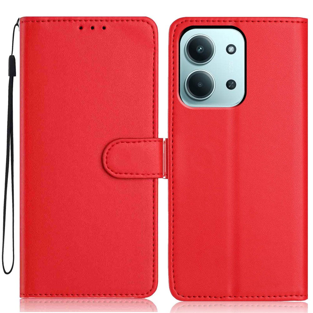 Wallet Case For Xiaomi Redmi 15C 5G (EU) (173mm) / 15C 4G (EU) (173mm) Leather Stand Phone Cover with Strap / Multiple Card Slots