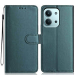 For Xiaomi Redmi 15C 4G (Global) (171mm) Wallet Case with Strap / Multiple Card Slots Solid Color Leather Stand Phone Cover