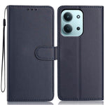 For Xiaomi Redmi 15C 4G (Global) (171mm) Wallet Case with Strap / Multiple Card Slots Solid Color Leather Stand Phone Cover