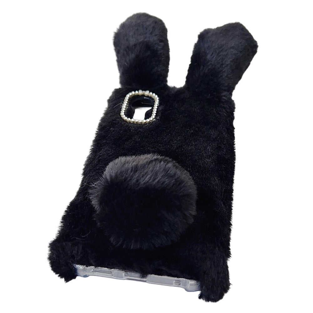 Til Samsung Galaxy Xcover7 Cover Plys Sødt Kanin Vinter Fluffy TPU Telefoncover