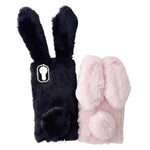 Til Samsung Galaxy Xcover7 Cover Plys Sødt Kanin Vinter Fluffy TPU Telefoncover