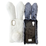 Til Samsung Galaxy Xcover7 Cover Plys Sødt Kanin Vinter Fluffy TPU Telefoncover