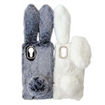 Til Samsung Galaxy Xcover7 Cover Plys Sødt Kanin Vinter Fluffy TPU Telefoncover