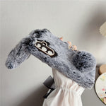 For Samsung Galaxy S25 FE Case Plush Cute Bunny Winter Fluffy TPU Phone Cover