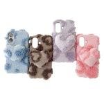 For iPhone 17 Case 3D Heart Plush Winter Warm Soft TPU Phone Cover