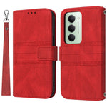For Xiaomi Redmi 15 4G (EU) (171mm) Case Wallet Skin-Touch Leather Imprinted Phone Cover with Wrist Strap