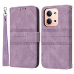 For Xiaomi Redmi 15C 4G (Global) (171mm) / Poco C85 4G (171mm) Case Wallet Skin-Touch Leather Imprinted Phone Cover with Wrist Strap