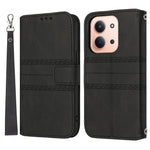 Xiaomi Redmi 15C 4G (EU) (173 mm) / 15C 5G (EU) (173 mm) / Poco C85 4G (173 mm)-tegneboks-etui i læder, præget mobilcover med håndledsrem