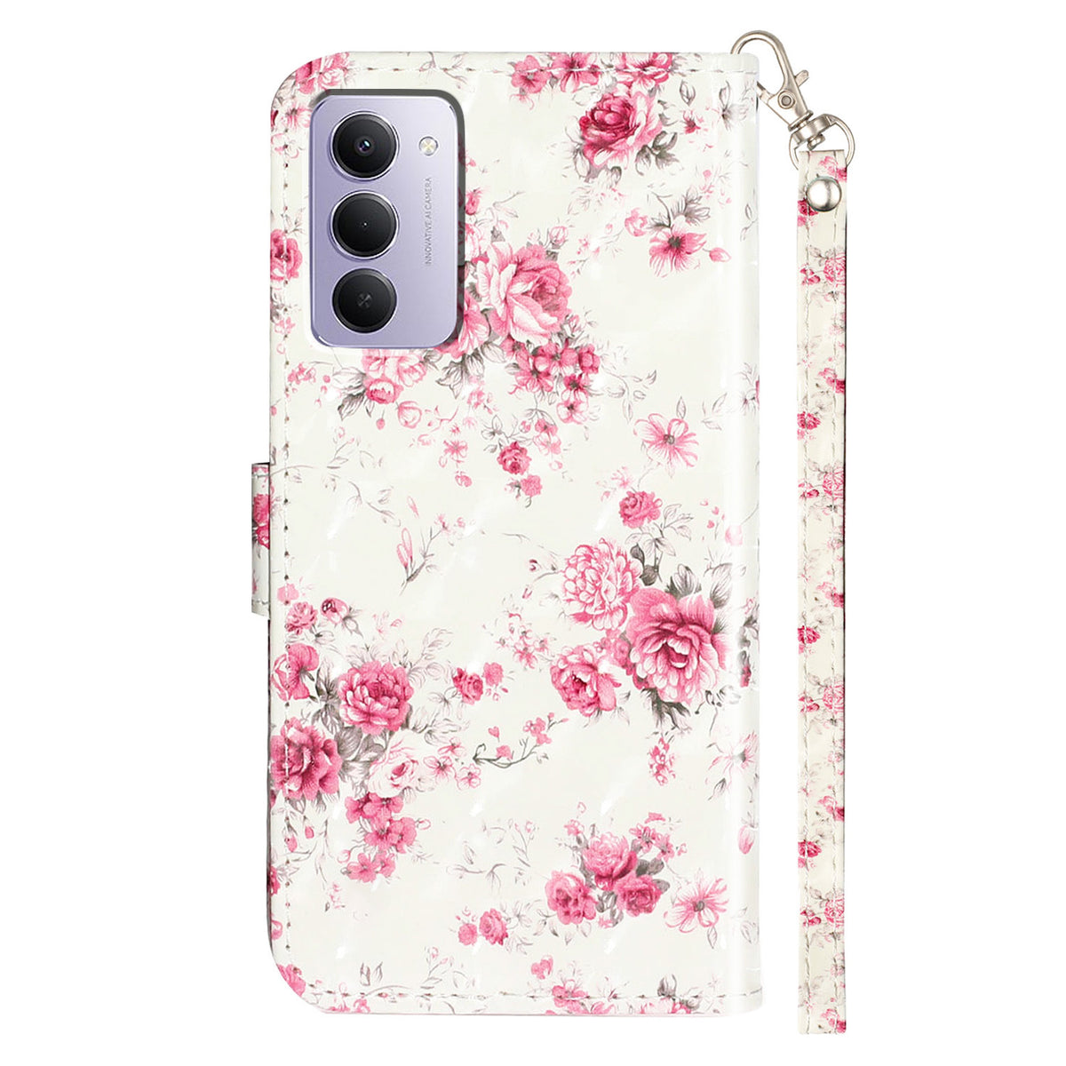 For Xiaomi Redmi 15 5G (EU) (171mm) / Xiaomi Redmi 15 4G (EU) (171mm) Wallet Case 3D Pattern Printed Leather Phone Cover with Strap