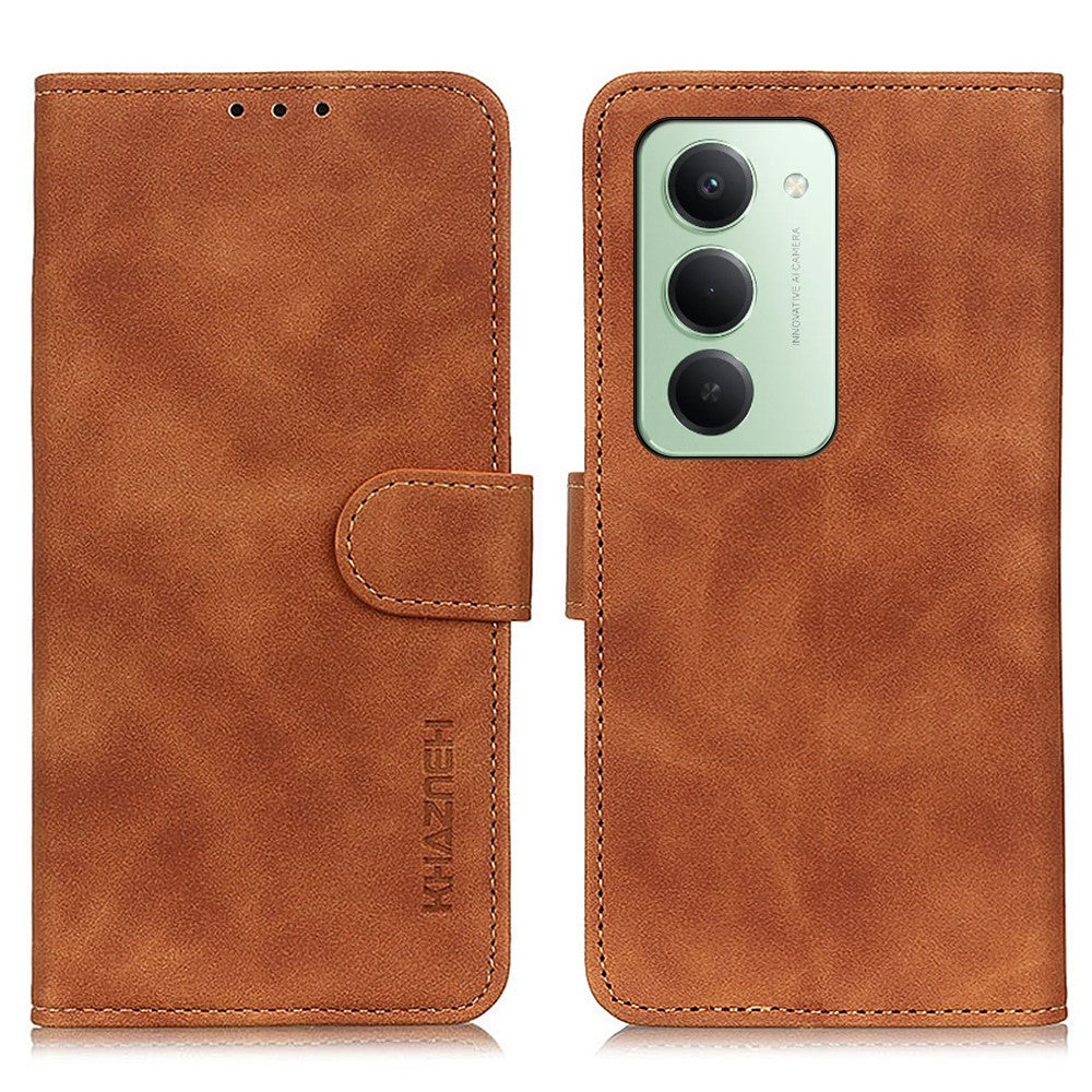 KHAZNEH For Xiaomi Redmi 15 4G (EU) (171mm) Case PU Leather Retro Texture Phone Cover