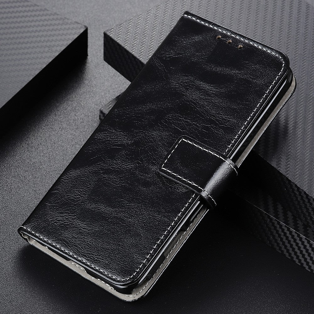 For Xiaomi Redmi 15 4G (EU) (171mm) Case Wallet Leather Phone Cover Crazy Horse Texture