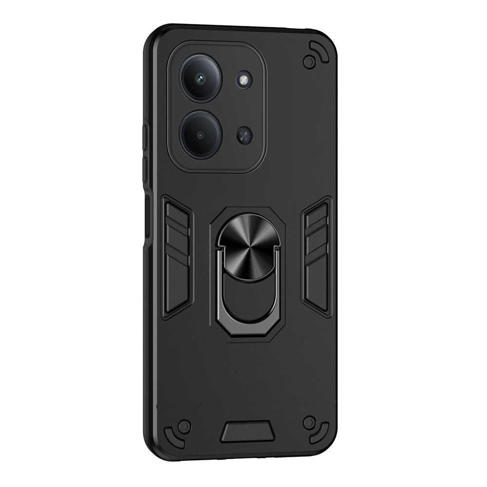 For Xiaomi Redmi 15C 4G (Global) (171mm)  /  Poco C85 4G (171mm) Case PC + TPU Drop Defend Phone Cover with Ring Kickstand