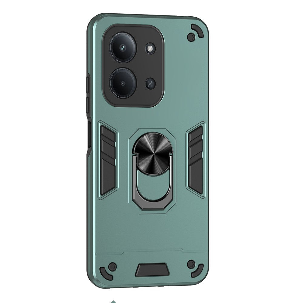 For Xiaomi Redmi 15C 4G (Global) (171mm)  /  Poco C85 4G (171mm) Case PC + TPU Drop Defend Phone Cover with Ring Kickstand