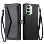 For Xiaomi Redmi 15 5G (EU) (171mm)  /  4G (EU) (171mm) Leather Case with Wrist Strap Wallet Stand Phone Cover