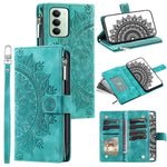 For Xiaomi Redmi 15 5G (EU) (171mm)  /  4G (EU) (171mm) Wallet Case Mandala Flower Pattern PU Leather Phone Cover with Wrist Strap