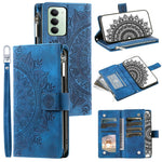For Xiaomi Redmi 15 5G (EU) (171mm)  /  4G (EU) (171mm) Wallet Case Mandala Flower Pattern PU Leather Phone Cover with Wrist Strap