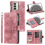 For Xiaomi Redmi 15 5G (EU) (171mm)  /  4G (EU) (171mm) Wallet Case Mandala Flower Pattern PU Leather Phone Cover with Wrist Strap