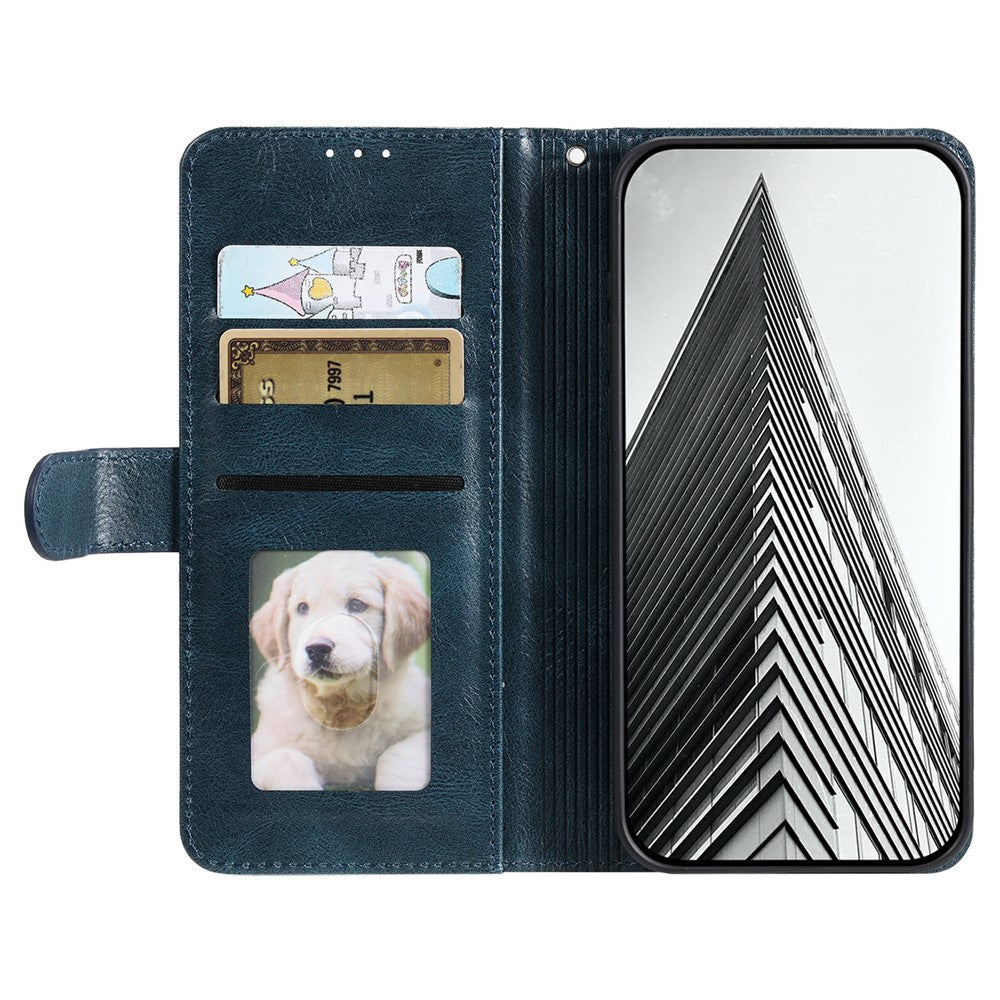 For Xiaomi Redmi 15 5G (EU) (171mm)  /  4G (EU) (171mm) Case 6 Card Slots PU Leather Anti-Fall Phone Cover with Wrist Strap