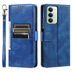 For Xiaomi Redmi 15 5G (EU) (171mm)  /  4G (EU) (171mm) Case 6 Card Slots PU Leather Anti-Fall Phone Cover with Wrist Strap