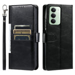 For Xiaomi Redmi 15 5G (EU) (171mm)  /  4G (EU) (171mm) Case 6 Card Slots PU Leather Anti-Fall Phone Cover with Wrist Strap