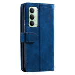 Etui til Xiaomi Redmi 15 5G (EU) (171mm) / 4G (EU) (171mm) med 9 kortlommer, lynlås, tegnebog, PU-læder og håndledsrem