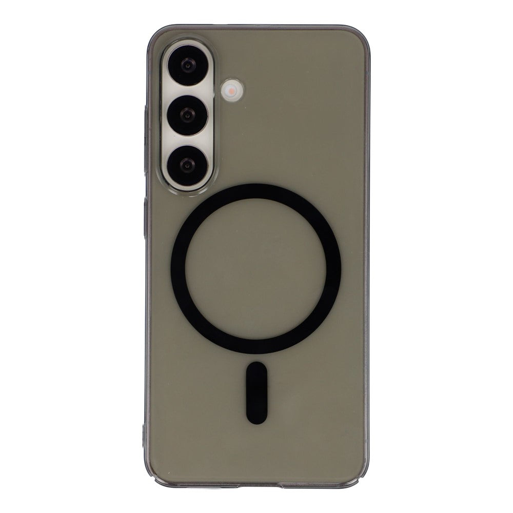 For Samsung Galaxy S24 Crystal Clear Magnetic Case Hard PC Phone Cover