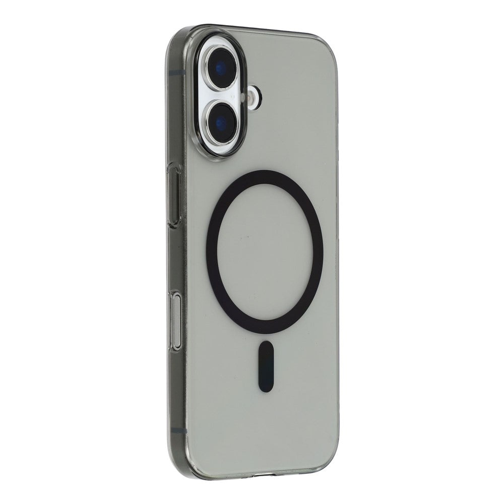 iPhone 16 Plus Crystal Clear-skal kompatibelt med MagSafe hårt PC-skal
