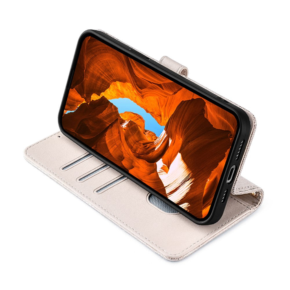 OnePlus Nord CE5 5G / Ace 5 Racing 5G-skal i metall med I-spänne i PU-läder, plånboksfodral