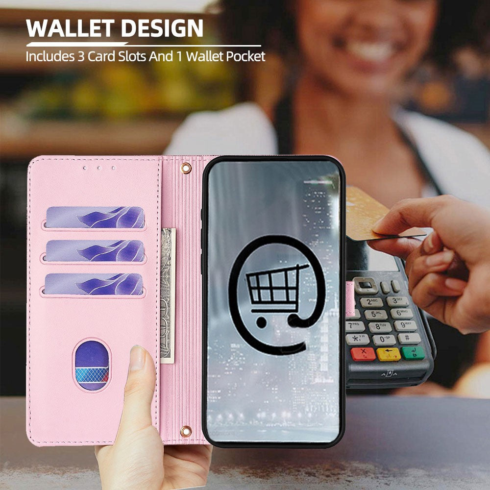 For Oppo F29 5G Case Metal I-Buckle PU Leather Wallet Phone Cover