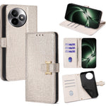For Xiaomi Redmi K80 Ultra 5G Case Metal I-Buckle PU Leather Wallet Phone Cover