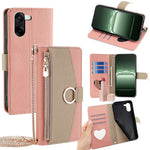 For OnePlus Nord CE5 5G / Ace 5 Racing 5G Case Mirror Wallet Leather Phone Cover with Chain Shoulder Strap
