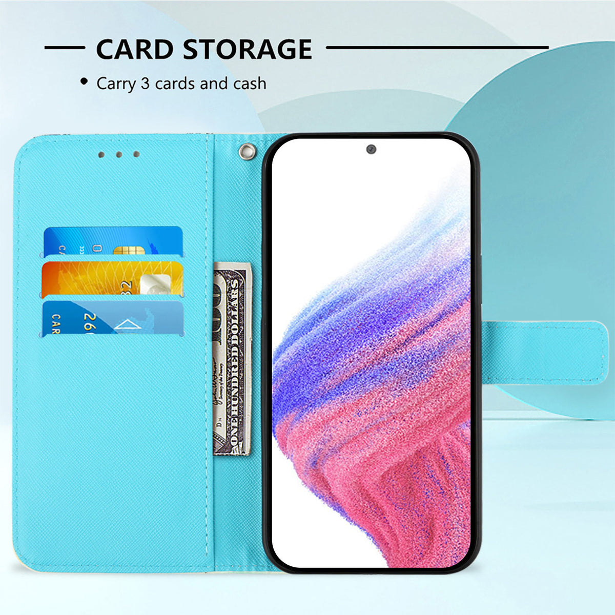 For Xiaomi Redmi 15 4G (EU) (171mm) Leather Case Pattern Printing Wallet Stand Mobile Cover with Strap