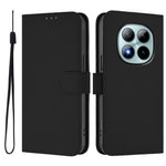 For Xiaomi Poco M8 Pro 5G / Redmi Note 15 Pro+ 5G (Global) Case Solid Color Wallet Leather Phone Cover with Strap