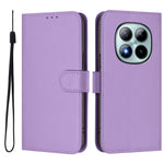 For Xiaomi Poco M8 Pro 5G / Redmi Note 15 Pro+ 5G (Global) Case Solid Color Wallet Leather Phone Cover with Strap