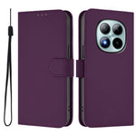 For Xiaomi Poco M8 Pro 5G / Redmi Note 15 Pro+ 5G (Global) Case Solid Color Wallet Leather Phone Cover with Strap