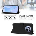 For Xiaomi Redmi Note 15 Pro 5G (Global) Case Solid Color Wallet Leather Phone Cover with Strap
