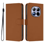 For Xiaomi Redmi Note 15 Pro 5G (Global) Case Solid Color Wallet Leather Phone Cover with Strap