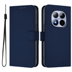 For Xiaomi Redmi Note 15 Pro 5G (Global) Case Solid Color Wallet Leather Phone Cover with Strap