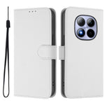 For Xiaomi Redmi Note 15 Pro 5G (Global) Case Solid Color Wallet Leather Phone Cover with Strap