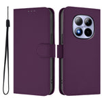 For Xiaomi Redmi Note 15 Pro 5G (Global) Case Solid Color Wallet Leather Phone Cover with Strap