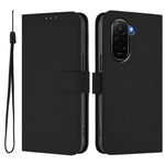 For Xiaomi Poco M7 Plus 5G / M7 4G (169mm) Case Solid Color Wallet Leather Phone Cover with Strap