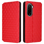 For Xiaomi Poco M7 Plus 5G / Poco M7 4G (169mm) Case Wallet Rhombus Imprinted Leather Phone Cover