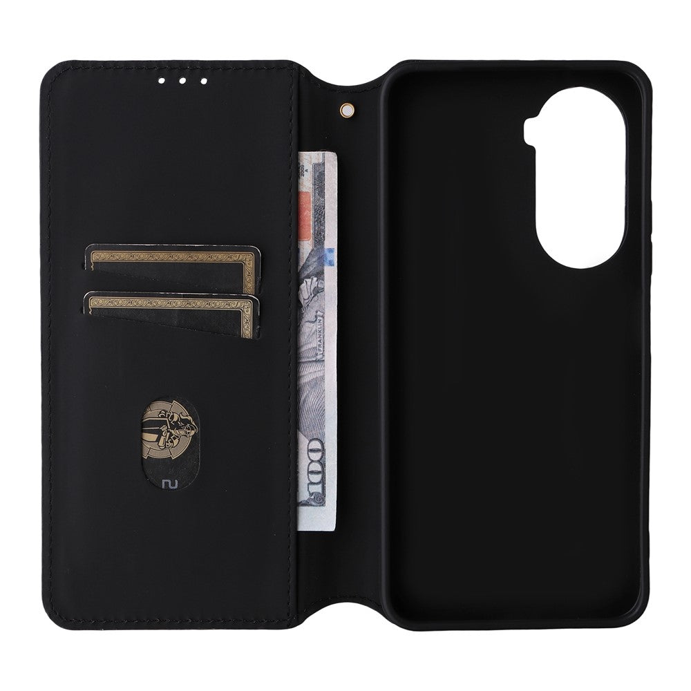 For Xiaomi Poco M7 Plus 5G / Poco M7 4G (169mm) Case Wallet Rhombus Imprinted Leather Phone Cover