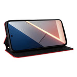 For Xiaomi Poco M7 Plus 5G / Poco M7 4G (169mm) Case Wallet Rhombus Imprinted Leather Phone Cover