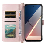 For Xiaomi Poco M7 Plus 5G / Poco M7 4G (169mm) Case with Shoulder  /  Wrist Strap Leather Phone Cover Stand Wallet
