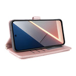 For Xiaomi Poco M7 Plus 5G / Poco M7 4G (169mm) Case with Shoulder  /  Wrist Strap Leather Phone Cover Stand Wallet