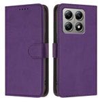 For Xiaomi 15T Leather Case Solid Color Phone Cover with Wallet