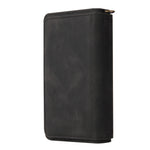 For Xiaomi Poco M7 Pro 5G / Xiaomi Redmi Note 14 5G Zipper Wallet Case with 15 Card Slots and Strap Leather Phone Cover